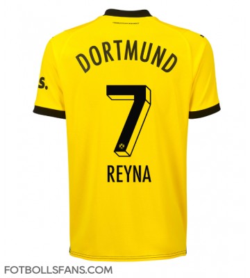 Borussia Dortmund Giovanni Reyna #7 Replika Hemmatröja 2023-24 Kortärmad